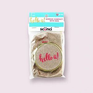 Scunci Gold Mirror Compact With Bag